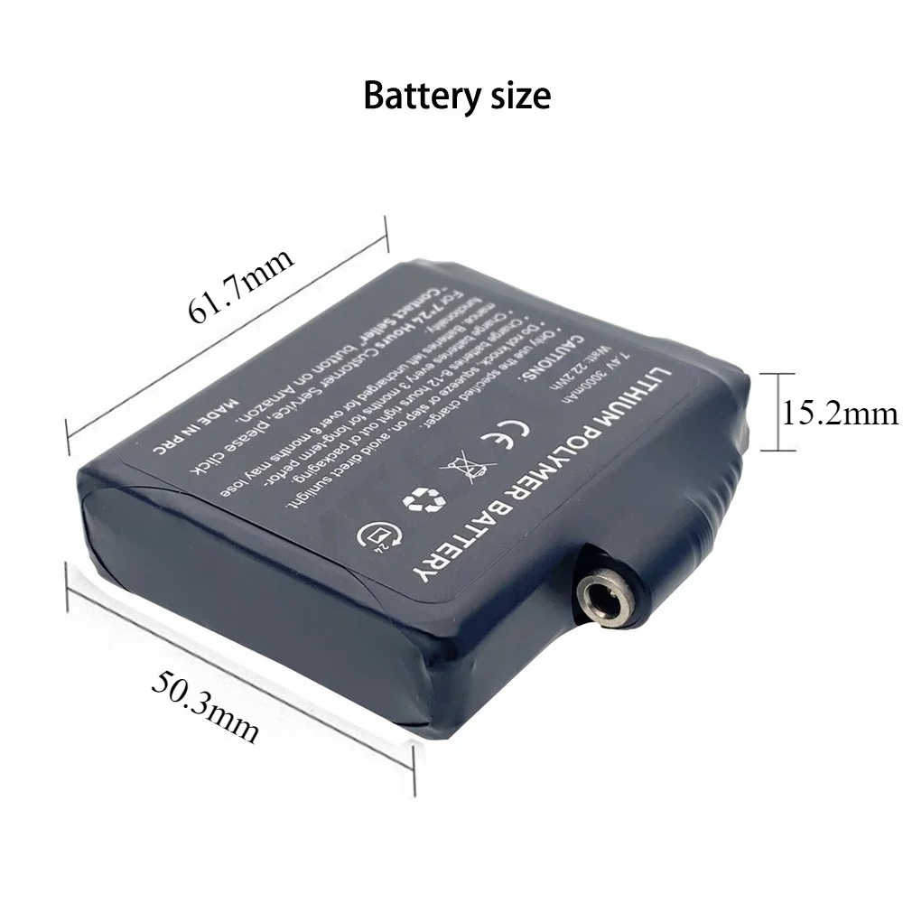Batería Glove de 7.4V 3000mAh, - Heated Vest Battery reseña y precio